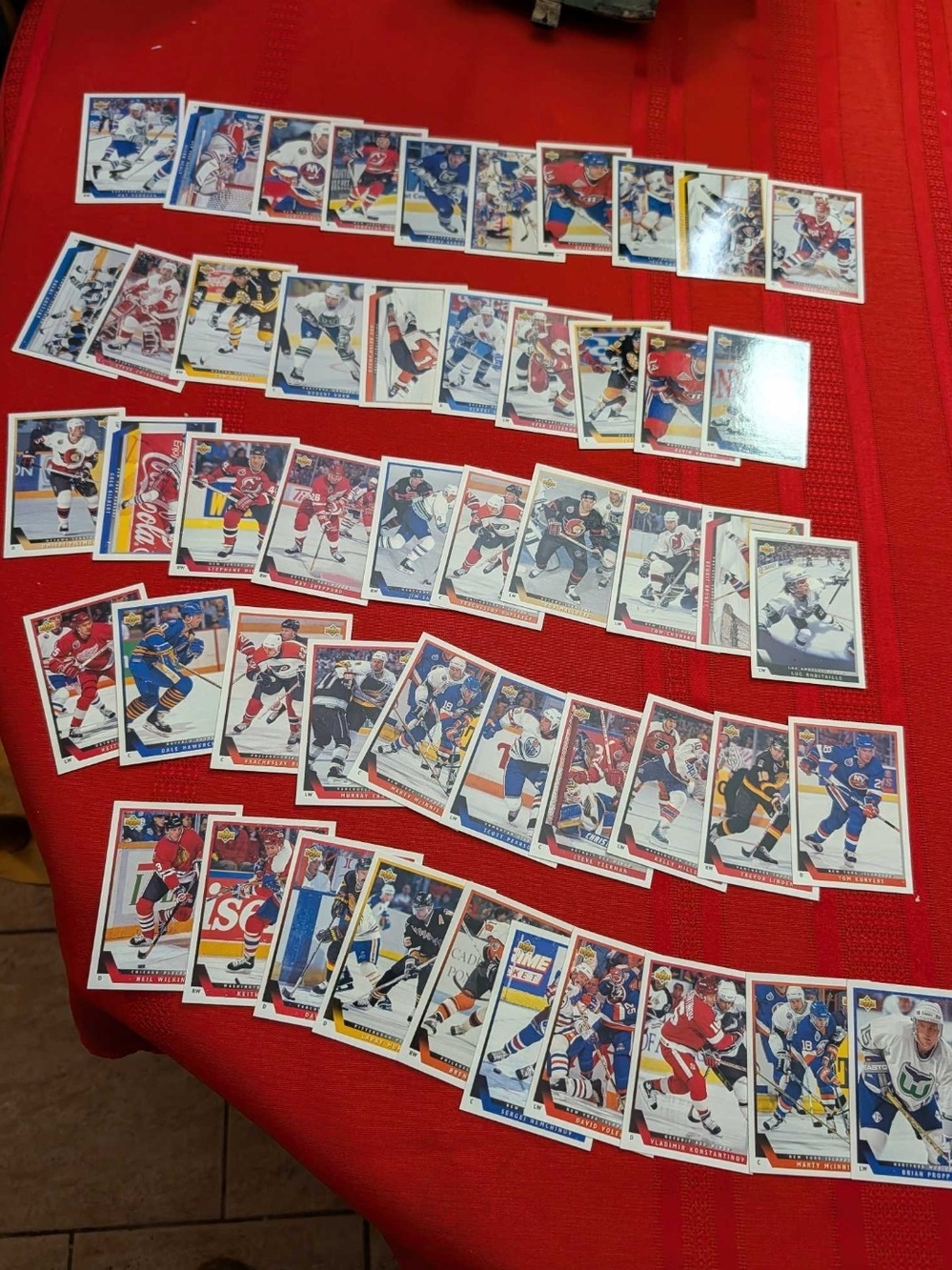 1990s Upper Deck Hockey Trading Cards (50 Cards)